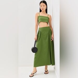 MATCHING SET
Seraphine Satin Maxi Skirt & Top
In: Moss AZEEZA